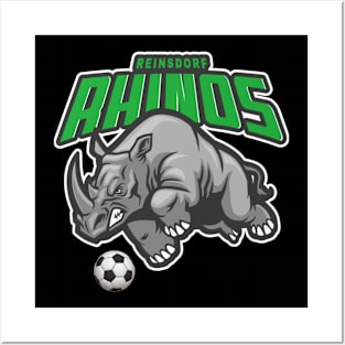 ⚽ Reinsdorf Rhinos, Let's Go! Imaginary Soccer Team Spirit Posters and Art